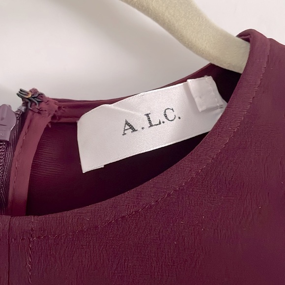 A.L.C burgundy dress - Picture 3 of 4